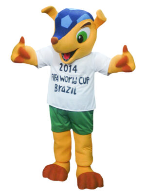 Fuleco Brazil 2014 World Cup Mascot Costume – Soccer Armadillo Outfit