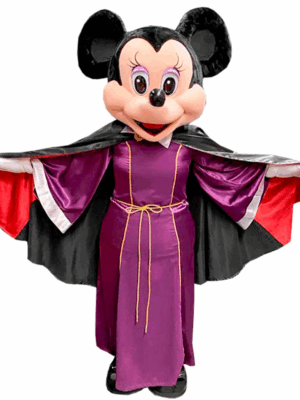 Vampire Minnie Mouse Mascot Costume
